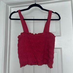 NWT RED AMERICAN EAGLE CROP TANK